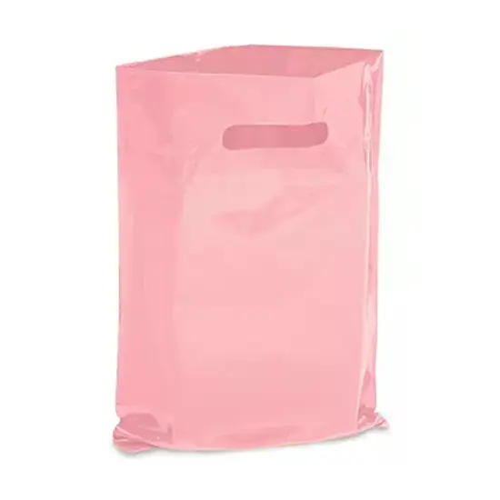 Trendy Die Cut Handle Bags for 15 x 18 x 4" Pink {2}