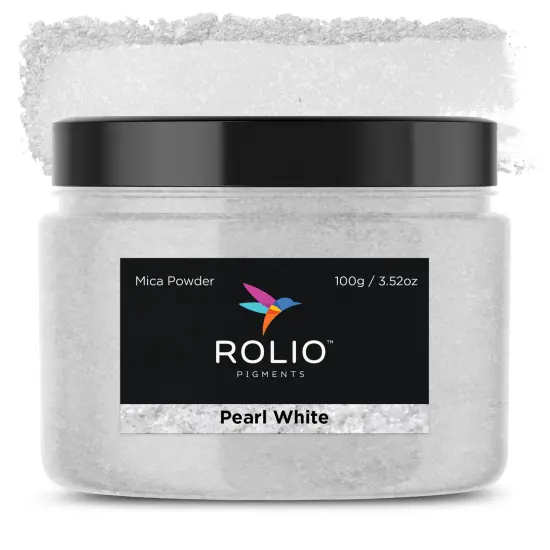 Rolio - 1 Jar Mica Powder (Pearl White) - 100g {1}