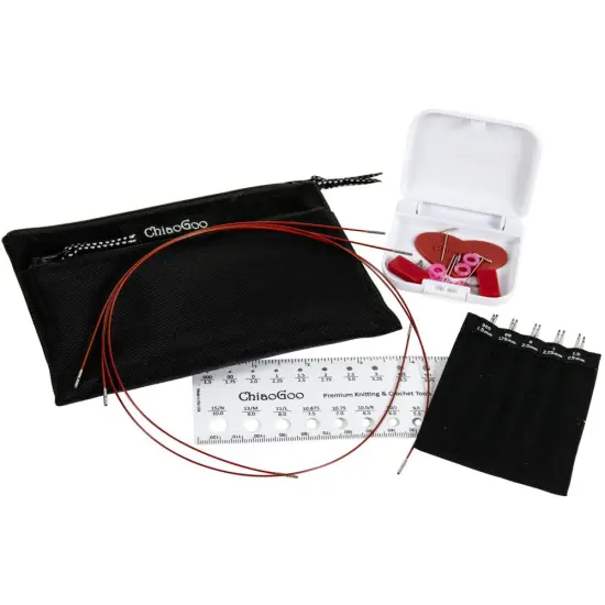 ChiaoGoo TWIST Red Lace Interchangeable 4" Tip Mini Set - US 000-1.5 (1.5-2.5mm) {2}