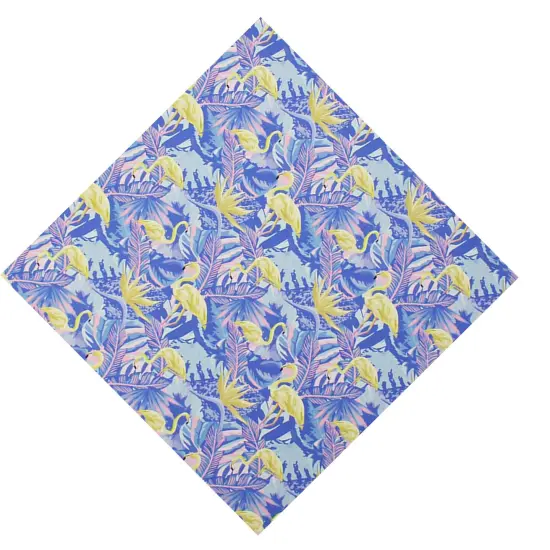 Pastel Flamingos and Palms Printed Spandex {5}