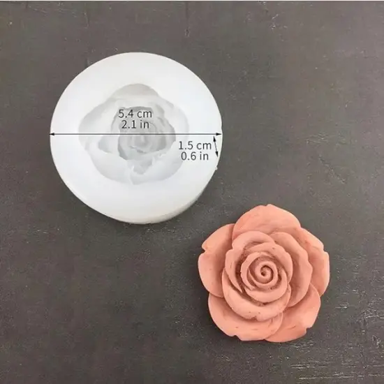 Rose Bloom Silicone Mold {2}