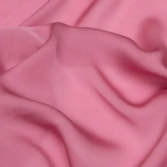 1 Yard Mesa Rose Satin-Faced Silk Chiffon 50 inch Width {2}