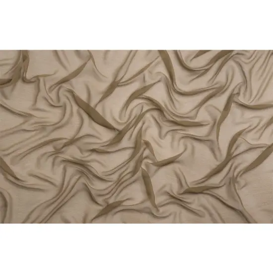 1 Yard Capers Crinkled Silk Chiffon Fabric Sheer Lightweight Perfect for Flowing Dresses, 43 Inches Wide {3}