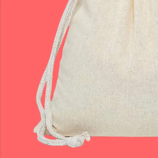 Durable Cotton Pouch Muslin Gift Bag 4" x 6" {3}