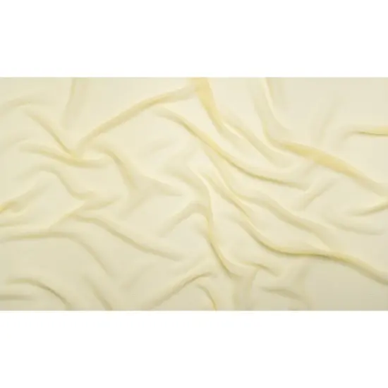 1 Yard Crinkled Silk Chiffon Young Wheat Sheer Lightweight Draping Fabric, 43 Inches Wide {3}