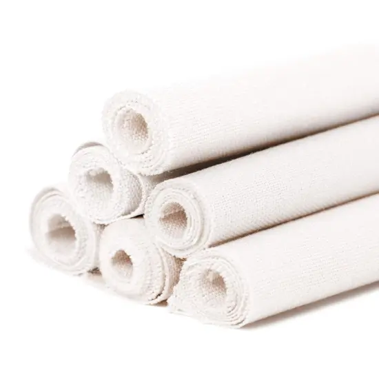 6 Pcs Linen Needlework Fabric, Square Embroidery Fabric 9 Colors Stitch Cloth for Garment Crafts and Decoration Embroidery Project {1}