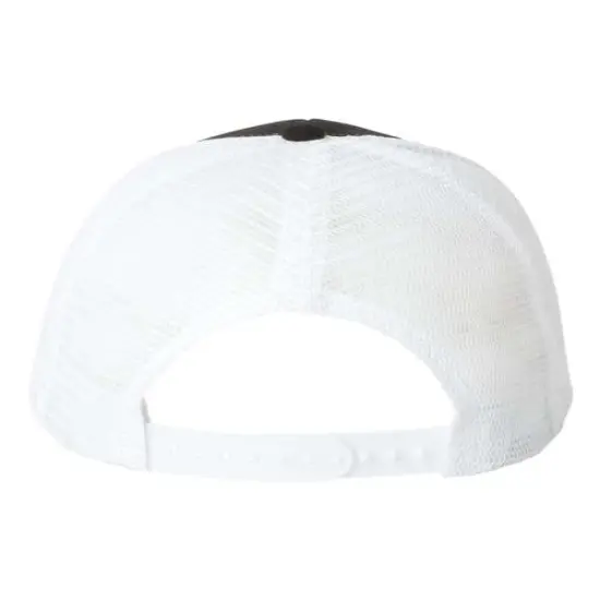 Valucap&reg; Mesh Back Twill Trucker Cap Black/ White {2}