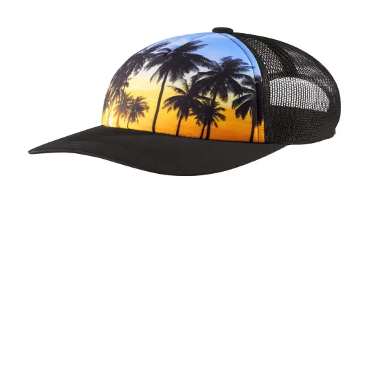 Port Authority&reg; Photo Real Snapback Trucker Cap Forest {4}