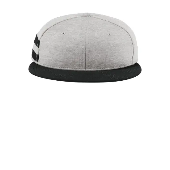 New Era&reg; Shadow Heather Striped Flat Bill Snapback Cap Shadow He/Blck {1}