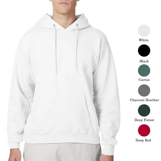 Hanes Ultimate Cotton Hooded Sweatshirt, Winter Casual Multicolor Hooded Sweater jacket Navy {6}