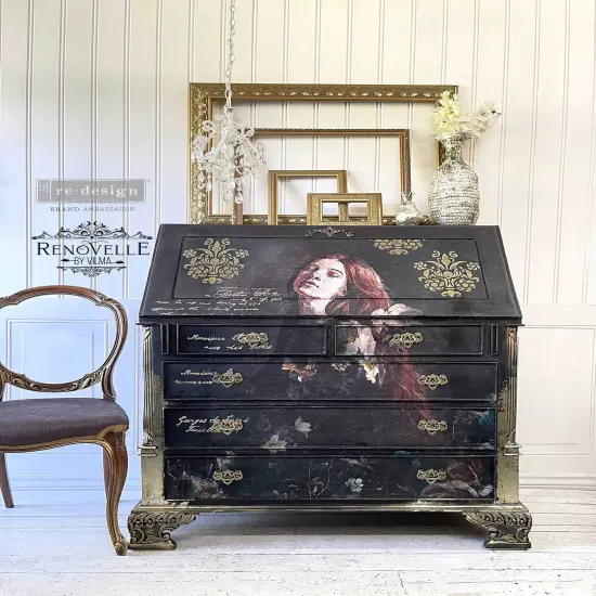 A1 Decoupage Fiber - Serene Thought - 1 sheet, A1 size {5}