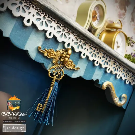 D&eacute;cor Mould CECE - Border Lace II - 1 pc, 5"x10"x8mm Copyright #VA2326868 {4}