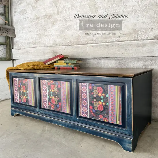 Decoupage Decor Tissue Paper 19x30 - Cece Lovely Stiches - 1 sheet, 19"x30" {3}