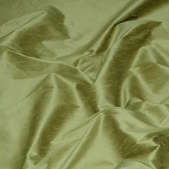 Polyester Silk Fabric Faux Silk Dupioni Fabric Light Olive {2}