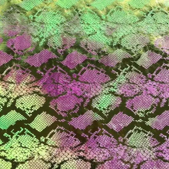 Jungle Cobra Foil Printed Stretch Velvet Fabric Maroon {1}