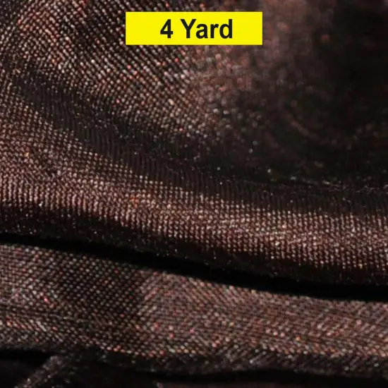 Shantung Satin Fabric Satin Dupioni Silk for Apparel and Garments 60" wide Dark Brown {1}