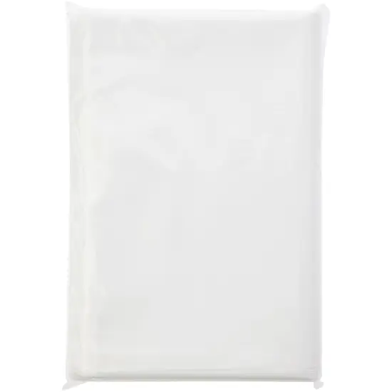Plymor 9" x 12", White 2 Mil Flat Open Plastic Poly Bags {5}