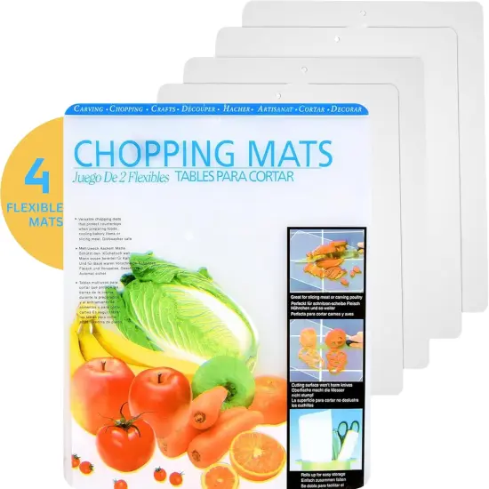 Kitchen Cutting Board | Flexible Chopping Mats | Food Safety | Hanging Hole for Easy Drying {1}