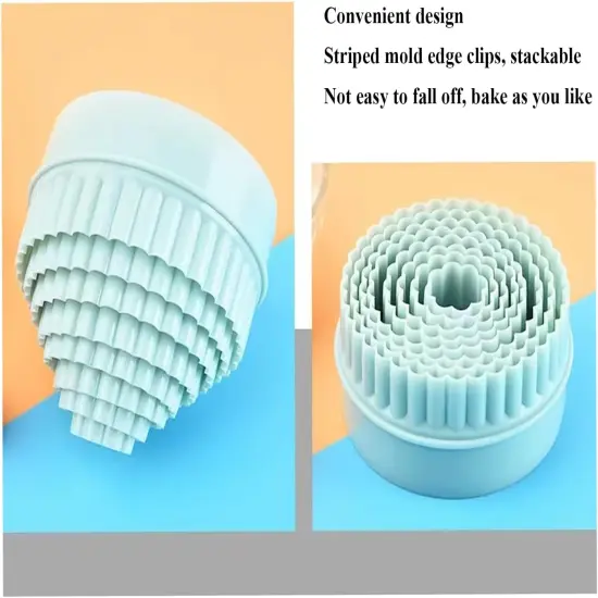 Cookie Cutters, 8 PCS Ideal Biscuit Cutter Tool, Highly Versatile Round & Circle Cutter, Perfect for Creating Unique Shaped Biscuits and Cookies {4}