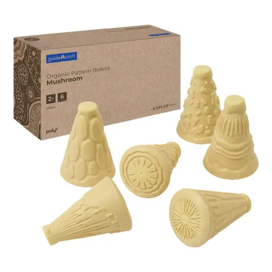 Kaplan Early Learning Company Organic Pattern Rollers: Mushroom {1}