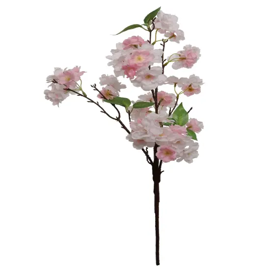 2PC 25&rdquo; Artificial Cherry Blossom Spray &ndash; Light Pink Floral Stem {1}