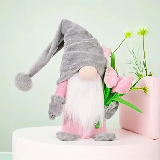 Gnome Plush Decorations Gift, 15 inch Spring Gnomes Decorations for Home,Easter Gnome Plush for Tiered Tray Decor {2}