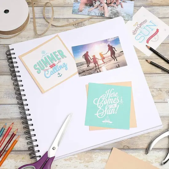 Paper Junkie 12 x 12 Inches White Scrapbook Album with 40 Sheets {5}