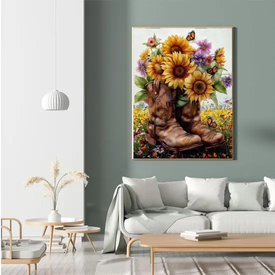 Diamond Painting Kits for Adults- 5D Sunflower Flowers Diamond Art Kits for Adult {3}