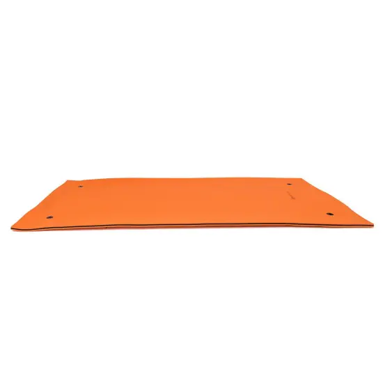 Orange XPE Foam Floating Water Pad for 4-6 People with Easy Storage and Anchoring {4}