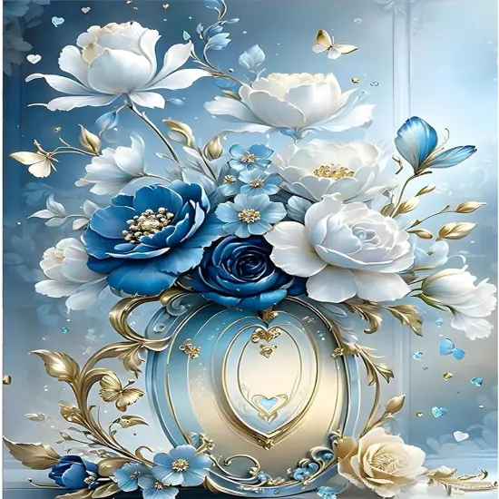 Diamond Art Kits for Adults- 5D Diamond Painting for Adults Flowers, DIY Gem Painting Perfect for Relaxation and Home Wall Decor 12x16inch {1}