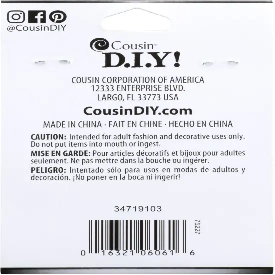 CousinDIY Jewelry Basics Metal Findings 145/Pkg-Black Starter Pack {2}