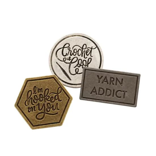 The Hook Nook Metal Pin Set 3/Pkg-Silver, Black, And Gold {4}