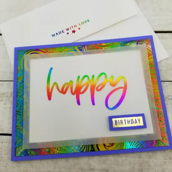 Deco Foil Adhesive Transfer Sheets by Unity 5.9" x 5.9"-Sentiments 1 {4}