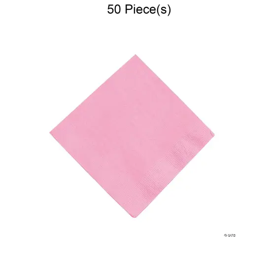 Solid Color Luncheon Napkins Bulk 50 Pc Pink {1}