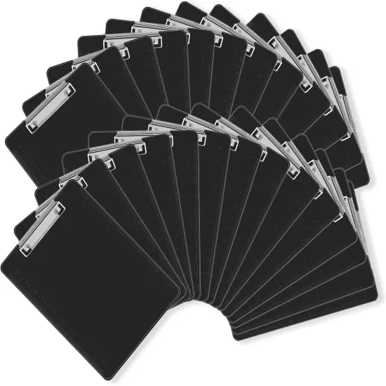 Black Clipboards, 26 Pack Plastic Black Clipboards with Low Profile Clip 12.5 x 9 Standard Letter Size Clipboard for classrooms Office {1}