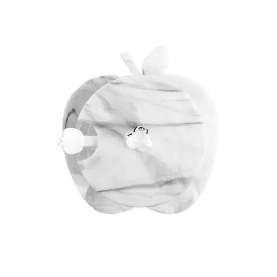 Clear and Glittery Combination Lucite Honey Dish with Spoon Silver {4}