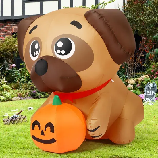5 FT Halloween Inflatables Dog Outdoor Yard Decorations {4}