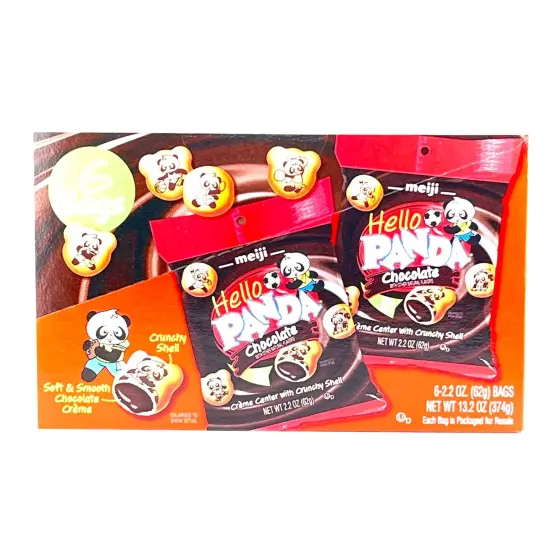 Meiji Hello Panda Chocolate Bag 2.2 oz 6 ct {2}