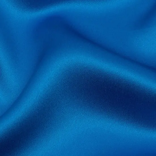 1 Yard Directoire Blue Stretch Silk Charmeuse Fabric Elegant Solid Luxury Textile 40 inch Width {2}