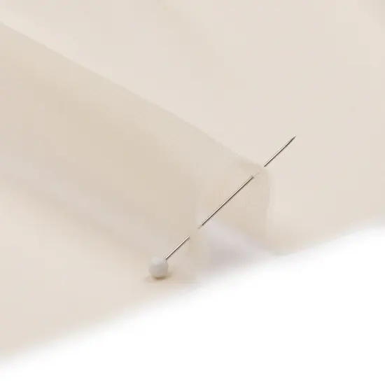 1 Yard Premium Silk Chiffon Solid Tapioca Fabric Lightweight 44 Inch Width {2}