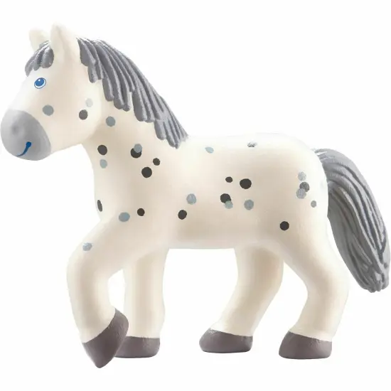 HABA Little Friends Horse Pippa - 4.5" Dapple Grey Mare Toy Figure Multicolor {1}