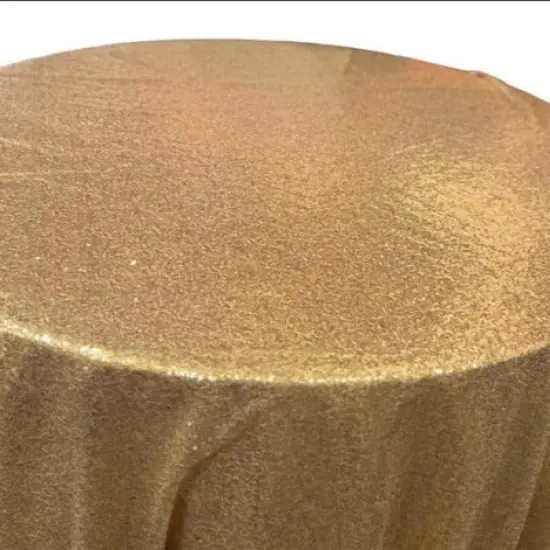 1 Yard Glitz Sequin Tablecloth 108 Inch Round Sparkling Polyester for Weddings and Events Red {5}