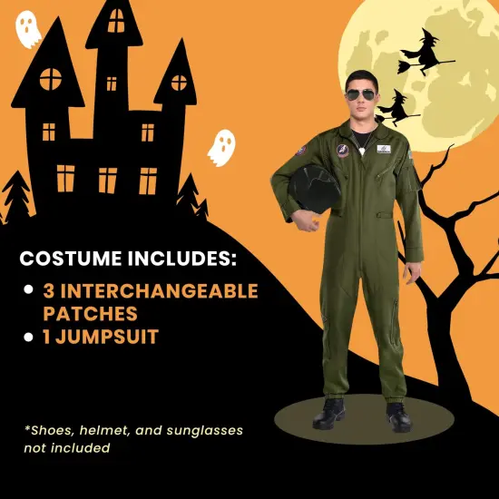 Top Gun: Maverick Flight Suit Costume Adult Mens {5}