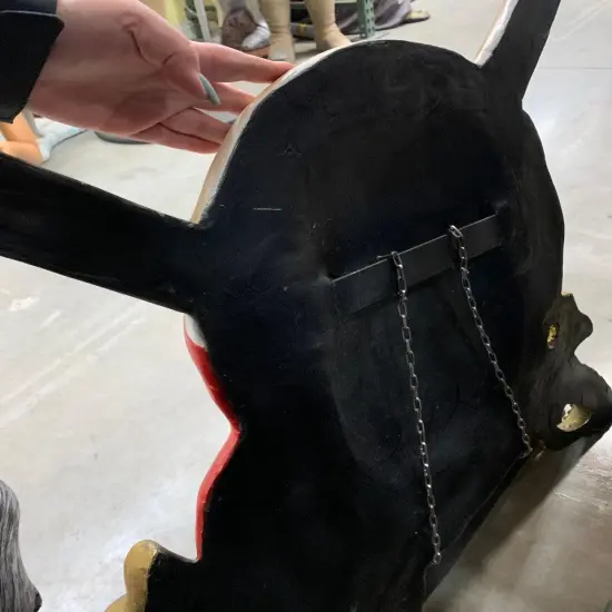 Pirate Skull Sword Sign Statue {5}