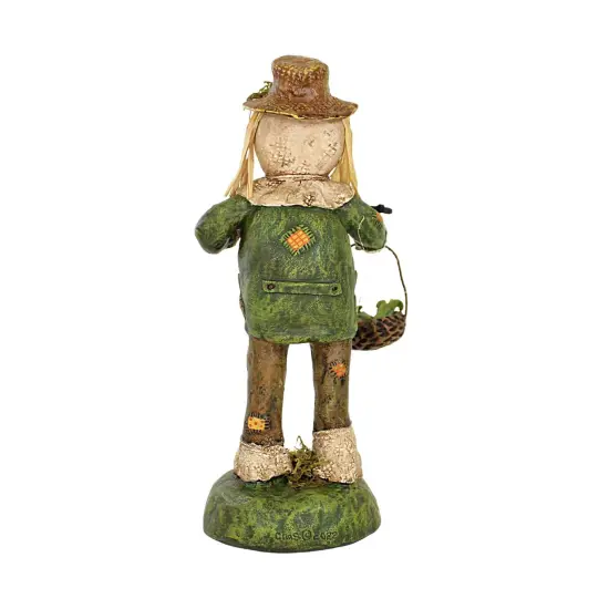 Charles Mcclenning 9.5 Inch Sage The Scarecrow Fall Figurine , Lightweight Fall Decor Fall Thanksgiving Corn Crows Green {2}