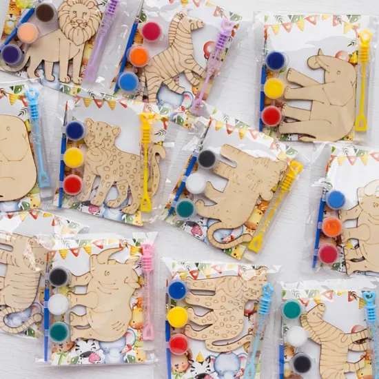 Safari Jungle Wooden Painting Kit for Kids {1}