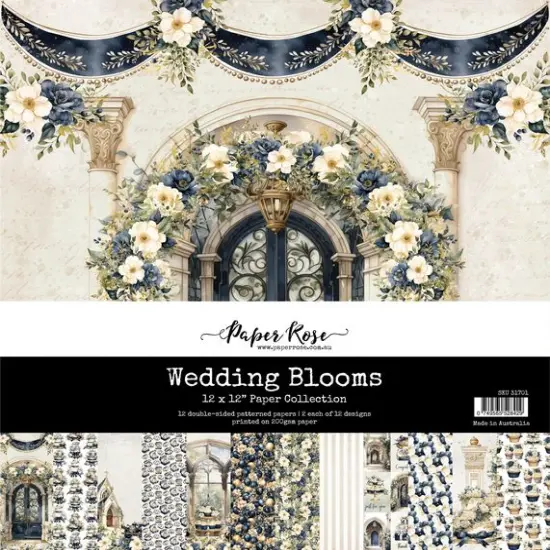 Paper Rose Wedding Blooms 12x12 Paper Collection 31701 {1}