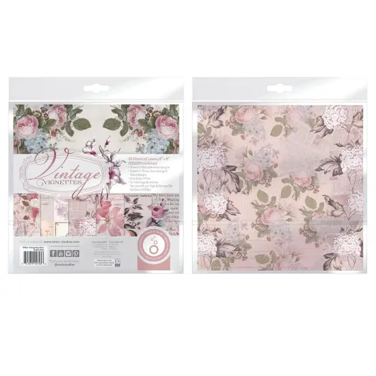 Tonic Studios Art Pad 8"X8"-Vintage Vignettes {2}