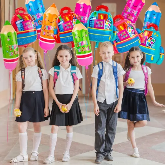 14 Pcs Back to School Foil Balloons {5}
