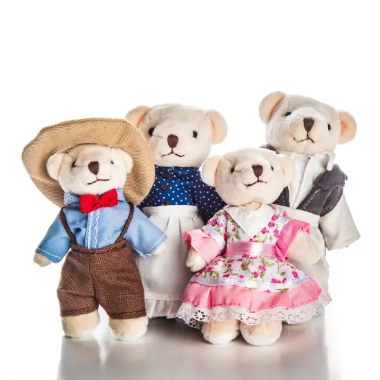 The Queens Treasures My First Little House 18 Pc Oleson's Bear Family and Shop {6}